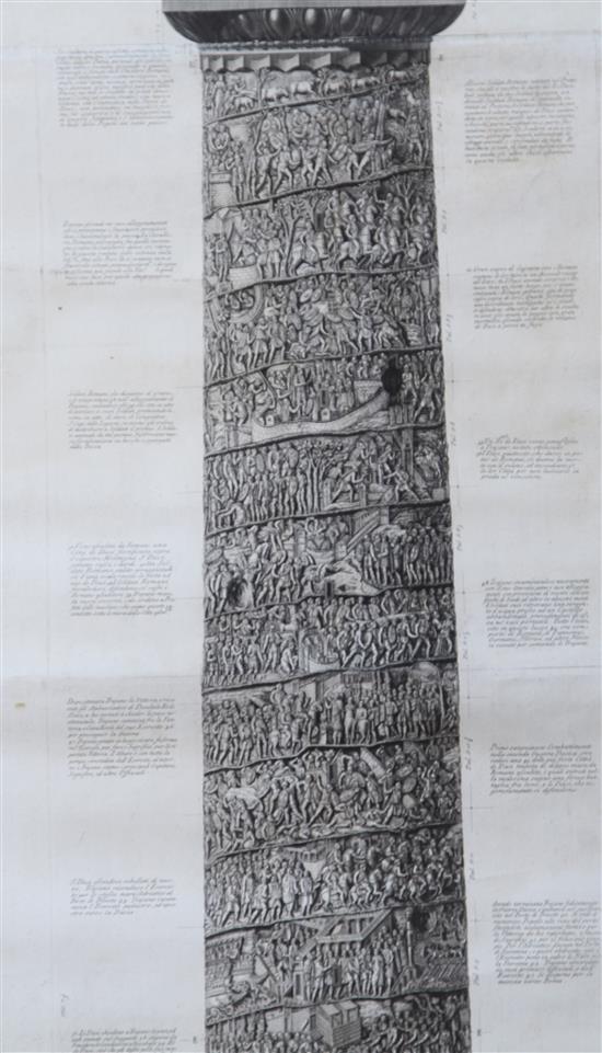 Giovanni Battista Piranesi (1720-1778) Veduta del Prospetto, Principalé della Colonna Trajana and Veduta del Prospetto Principalé della